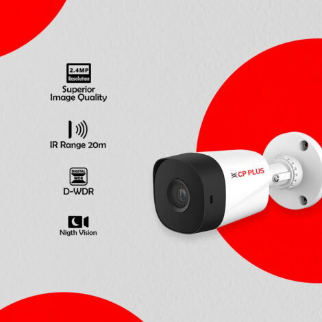 CP Plus HD 2.4-MP Bullet CCTV (CP-URC-TC24PL2) - Image 2