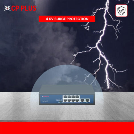 CP Plus 8 Port PoE Switch (CP-DNW-HPU8H2-96) - Image 5