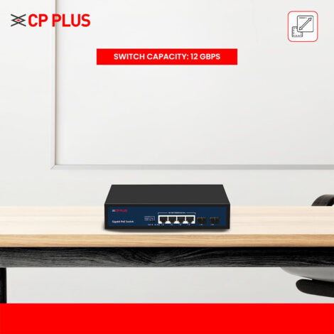 CP Plus 4 Port Giga PoE Switch (CP-DNW-GPU4G2-48) - Image 5