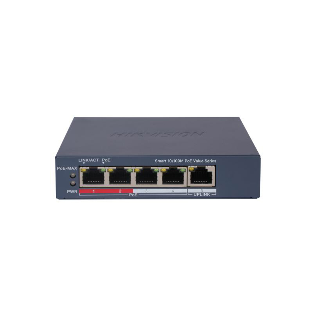 HIKVISION 4 Port PoE Switch (DS-3E0105P-E/M)