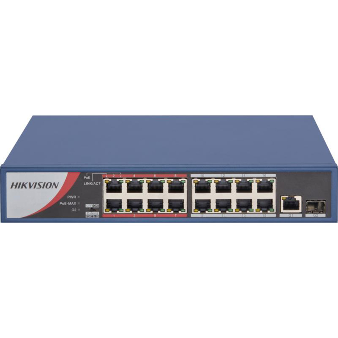 HIKVISION 16 Port PoE Switch (DS-3E0318P-E/M)