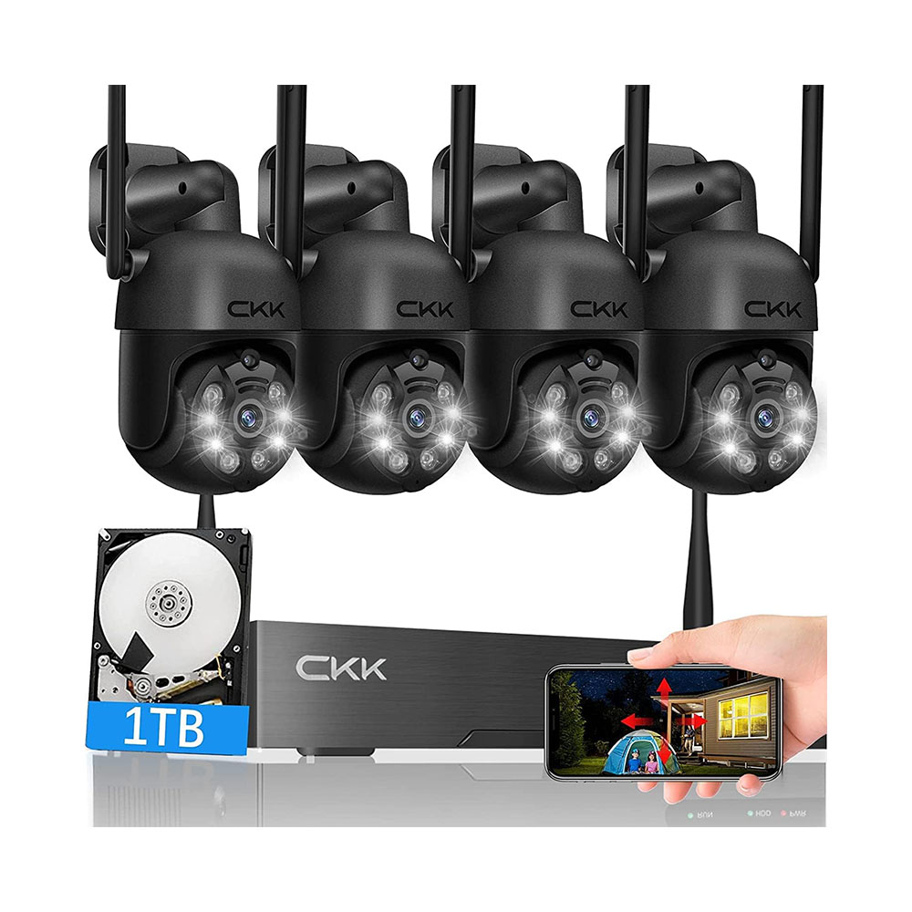CKK 3MP Wireless Security Camera System with 1TB HDD